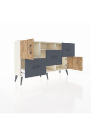 Arges Konsol 2 Raflı 3 Çekmeceli 2 Kapaklı 132x30x83 - S144M006V02A