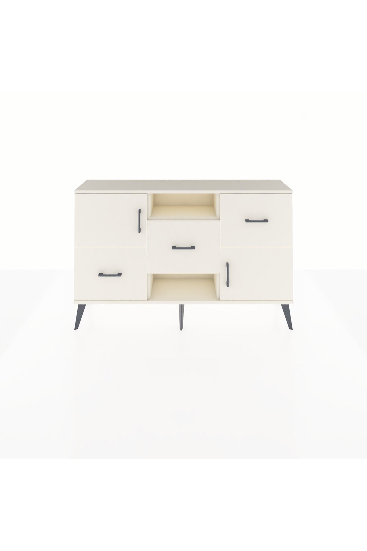 Arges Konsol 2 Raflı 3 Çekmeceli 2 Kapaklı 132x30x83 - S144M006V04A