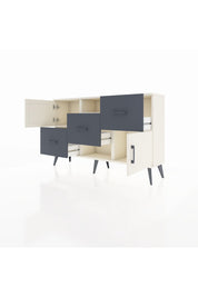 Arges Konsol 2 Raflı 3 Çekmeceli 2 Kapaklı 132x30x83 - S144M006V05A