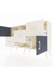 Arges Konsol 2 Raflı 3 Çekmeceli 2 Kapaklı 132x30x83 - S144M006V07A