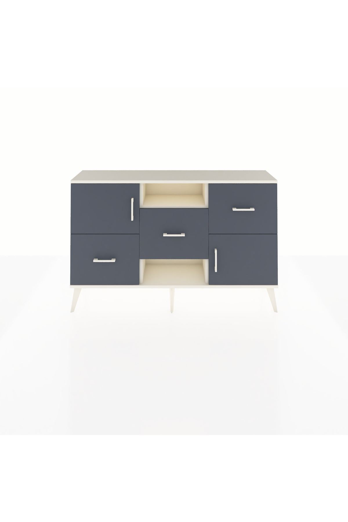 Arges Konsol 2 Raflı 3 Çekmeceli 2 Kapaklı 132x30x83 - S144M006V08A