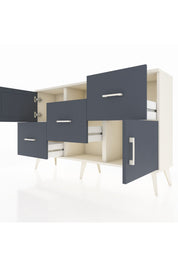 Arges Konsol 2 Raflı 3 Çekmeceli 2 Kapaklı 132x30x83 - S144M006V08A