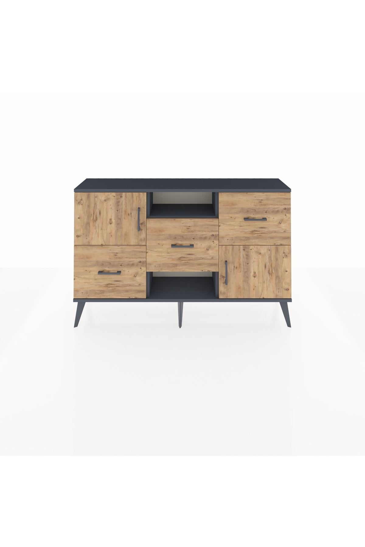 Arges Konsol 2 Raflı 3 Çekmeceli 2 Kapaklı 132x30x83 - S144M006V12A