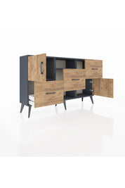 Arges Konsol 2 Raflı 3 Çekmeceli 2 Kapaklı 132x30x83 - S144M006V12A