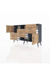 Arges Konsol 2 Raflı 3 Çekmeceli 2 Kapaklı 132x30x83 - S144M006V12A