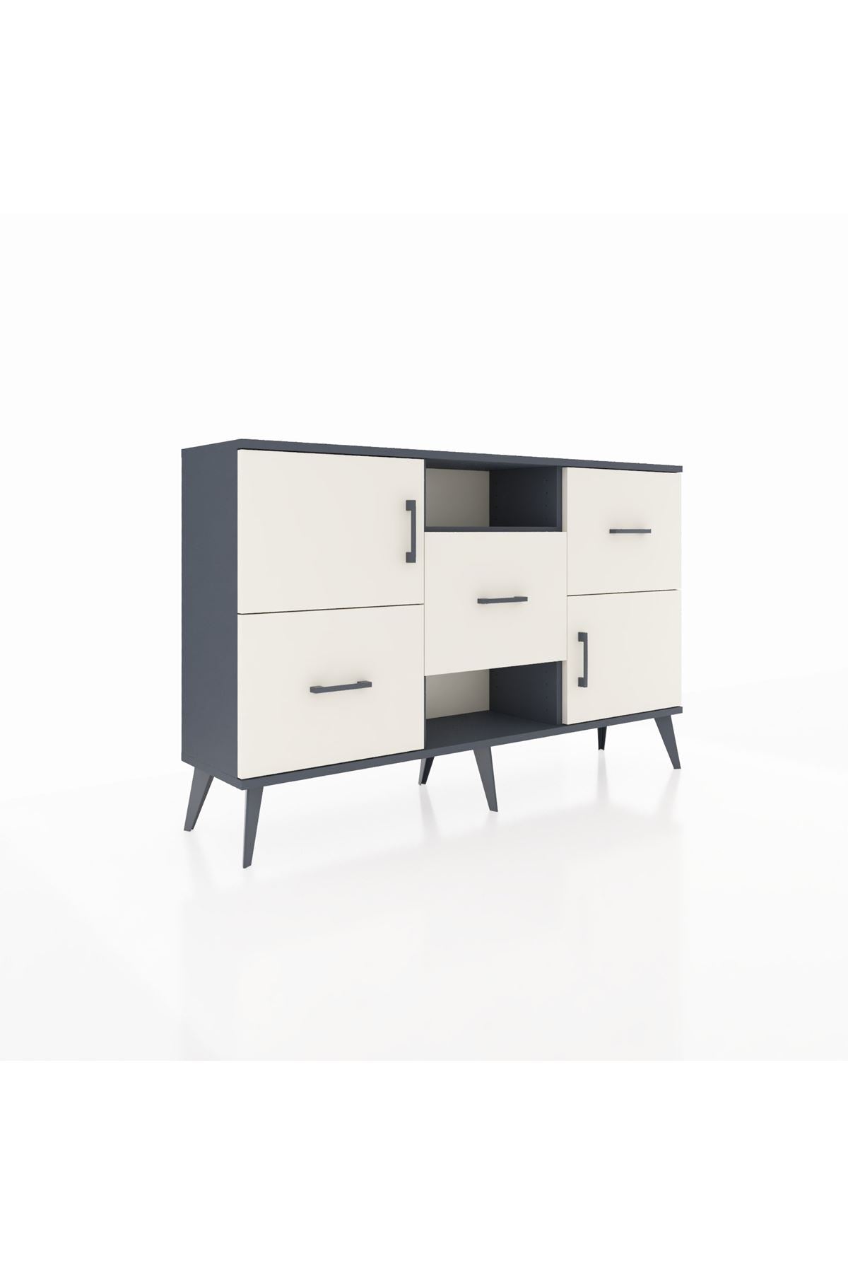 Arges Konsol 2 Raflı 3 Çekmeceli 2 Kapaklı 132x30x83 - S144M006V13A