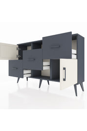 Arges Konsol 2 Raflı 3 Çekmeceli 2 Kapaklı 132x30x83 - S144M006V14A