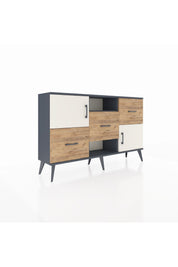 Arges Konsol 2 Raflı 3 Çekmeceli 2 Kapaklı 132x30x83 - S144M006V15A