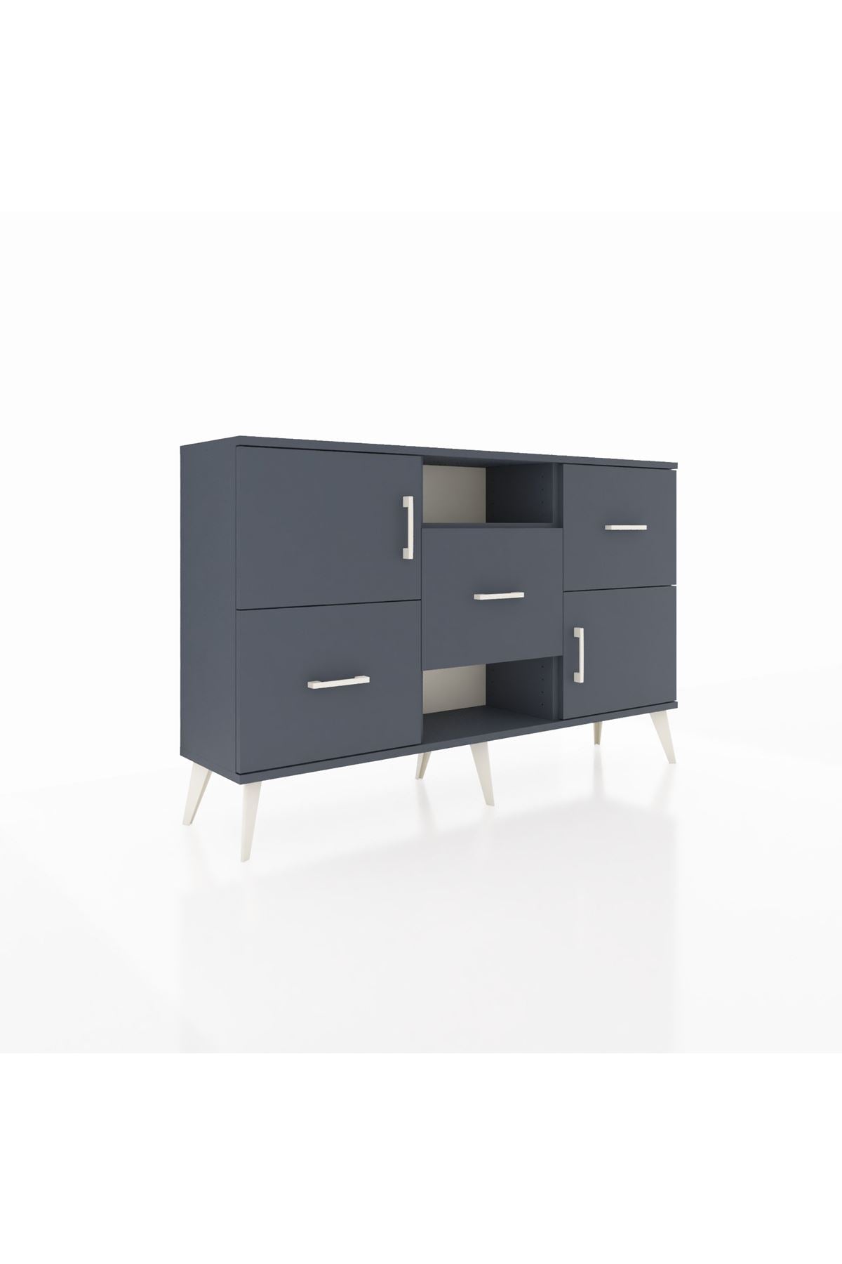 Arges Konsol 2 Raflı 3 Çekmeceli 2 Kapaklı 132x30x83 - S144M006V17A