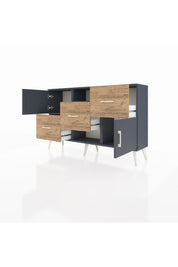 Arges Konsol 2 Raflı 3 Çekmeceli 2 Kapaklı 132x30x83 - S144M006V18A