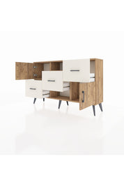 Arges Konsol 2 Raflı 3 Çekmeceli 2 Kapaklı 132x30x83 - S144M006V19A