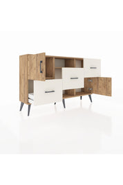 Arges Konsol 2 Raflı 3 Çekmeceli 2 Kapaklı 132x30x83 - S144M006V19A