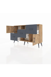 Arges Konsol 2 Raflı 3 Çekmeceli 2 Kapaklı 132x30x83 - S144M006V20A