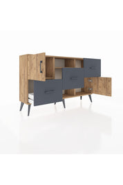 Arges Konsol 2 Raflı 3 Çekmeceli 2 Kapaklı 132x30x83 - S144M006V20A