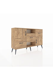 Arges Konsol 2 Raflı 3 Çekmeceli 2 Kapaklı 132x30x83 - S144M006V21A