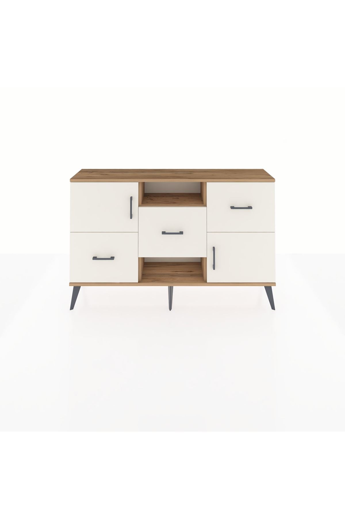 Arges Konsol 2 Raflı 3 Çekmeceli 2 Kapaklı 132x30x83 - S144M006V22A