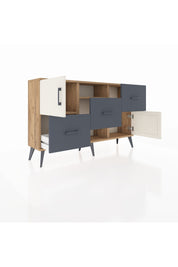 Arges Konsol 2 Raflı 3 Çekmeceli 2 Kapaklı 132x30x83 - S144M006V23A