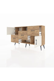 Arges Konsol 2 Raflı 3 Çekmeceli 2 Kapaklı 132x30x83 - S144M006V24A