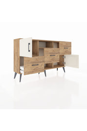 Arges Konsol 2 Raflı 3 Çekmeceli 2 Kapaklı 132x30x83 - S144M006V24A