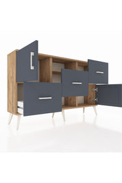 Arges Konsol 2 Raflı 3 Çekmeceli 2 Kapaklı 132x30x83 - S144M006V26A