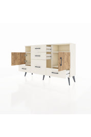 Arges Konsol 4 Raflı 5 Çekmeceli 2 Kapaklı 132x30x83 - S144M007V01A