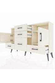 Arges Konsol 4 Raflı 5 Çekmeceli 2 Kapaklı 132x30x83 - S144M007V04A