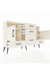 Arges Konsol 4 Raflı 5 Çekmeceli 2 Kapaklı 132x30x83 - S144M007V04A