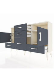 Arges Konsol 4 Raflı 5 Çekmeceli 2 Kapaklı 132x30x83 - S144M007V08A