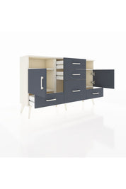 Arges Konsol 4 Raflı 5 Çekmeceli 2 Kapaklı 132x30x83 - S144M007V08A