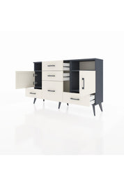 Arges Konsol 4 Raflı 5 Çekmeceli 2 Kapaklı 132x30x83 - S144M007V13A