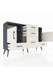 Arges Konsol 4 Raflı 5 Çekmeceli 2 Kapaklı 132x30x83 - S144M007V13A