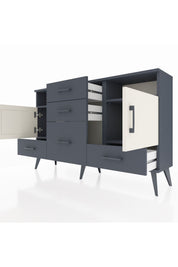 Arges Konsol 4 Raflı 5 Çekmeceli 2 Kapaklı 132x30x83 - S144M007V14A