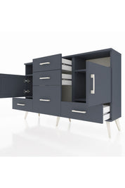 Arges Konsol 4 Raflı 5 Çekmeceli 2 Kapaklı 132x30x83 - S144M007V17A