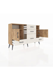 Arges Konsol 4 Raflı 5 Çekmeceli 2 Kapaklı 132x30x83 - S144M007V19A