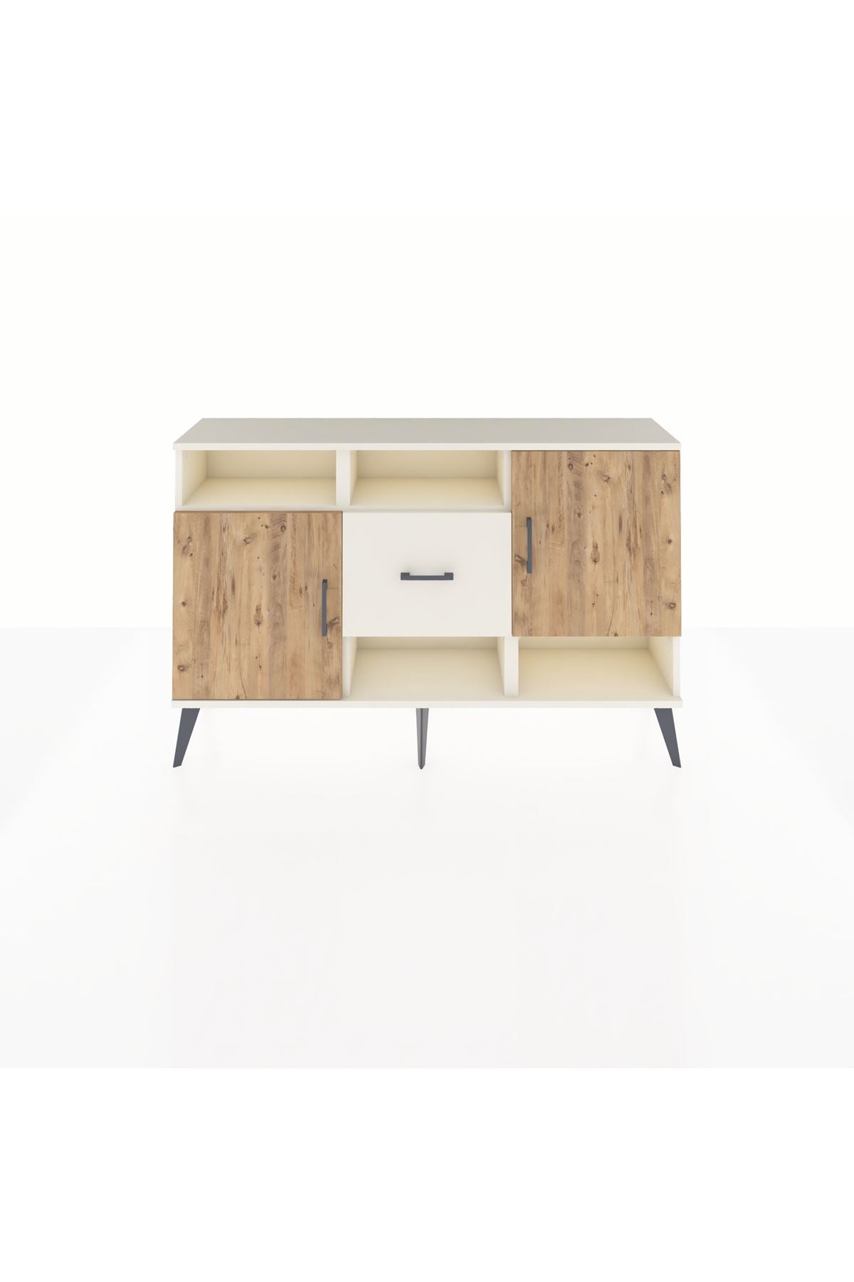 Arges Konsol 5 Raflı Tek Çekmeceli 2 Kapaklı 132x30x83 - S144M008V01A