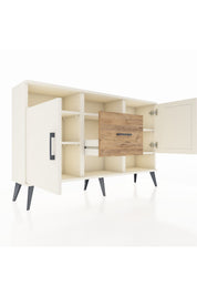 Arges Konsol 5 Raflı Tek Çekmeceli 2 Kapaklı 132x30x83 - S144M008V06A