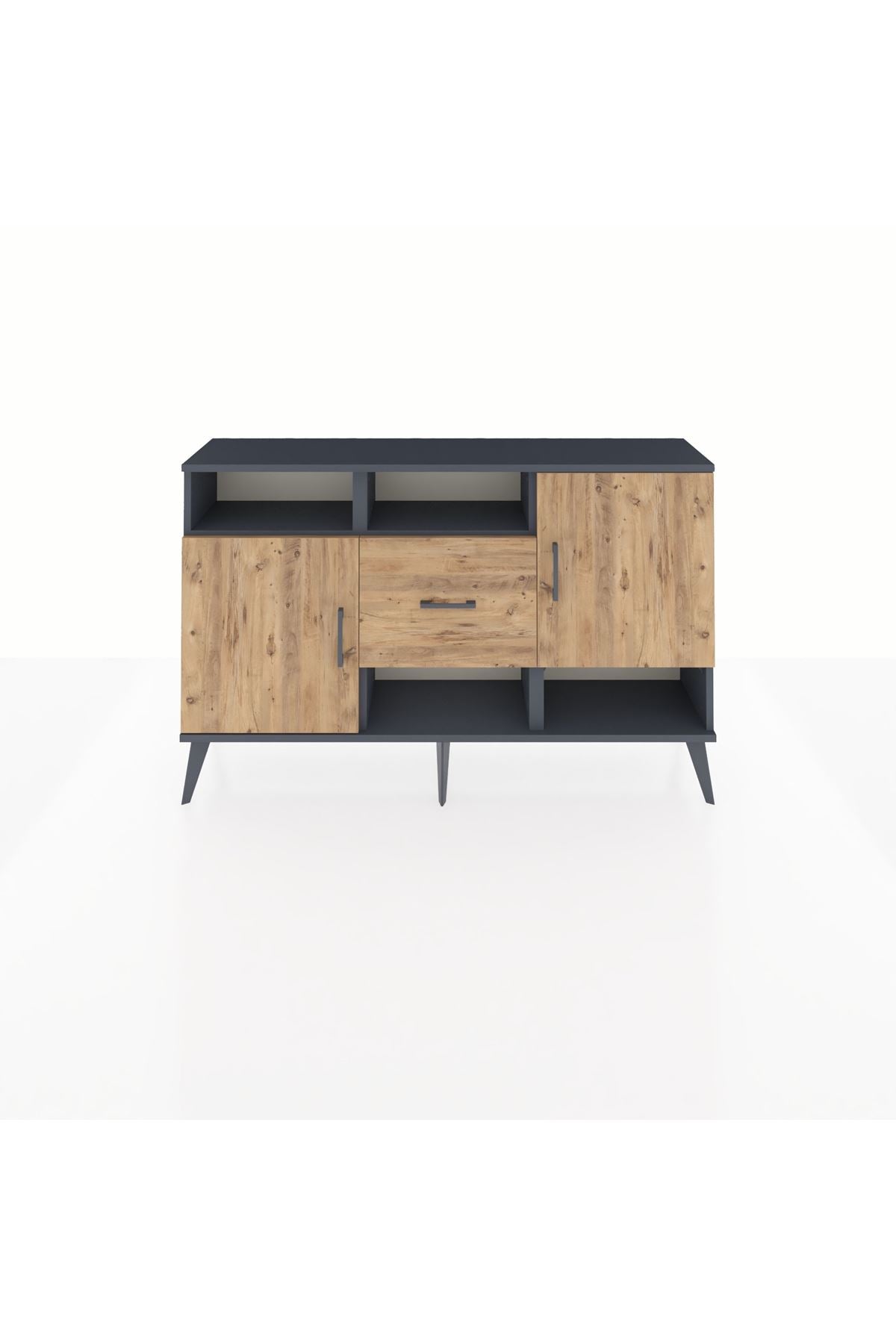 Arges Konsol 5 Raflı Tek Çekmeceli 2 Kapaklı 132x30x83 - S144M008V12A