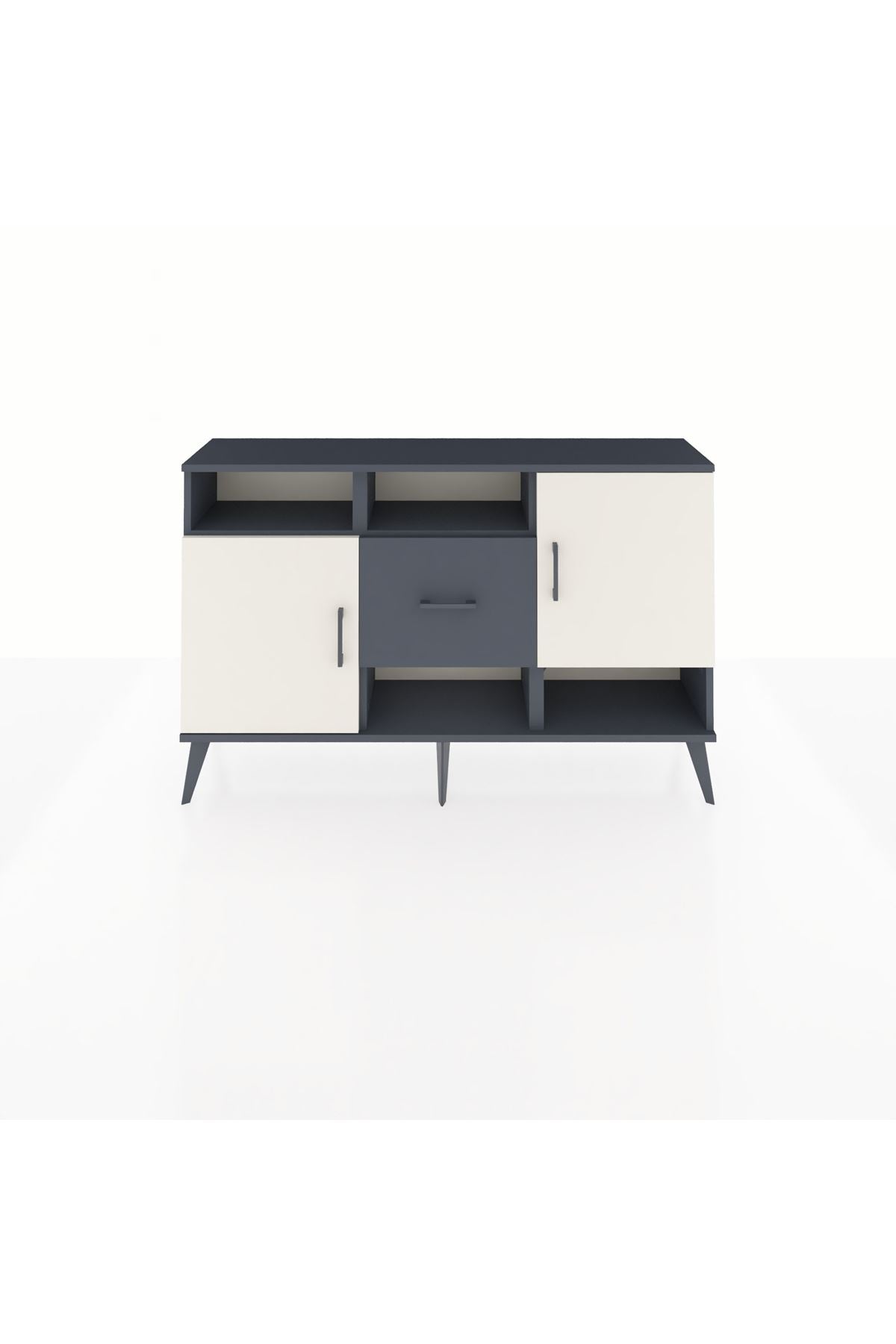 Arges Konsol 5 Raflı Tek Çekmeceli 2 Kapaklı 132x30x83 - S144M008V14A