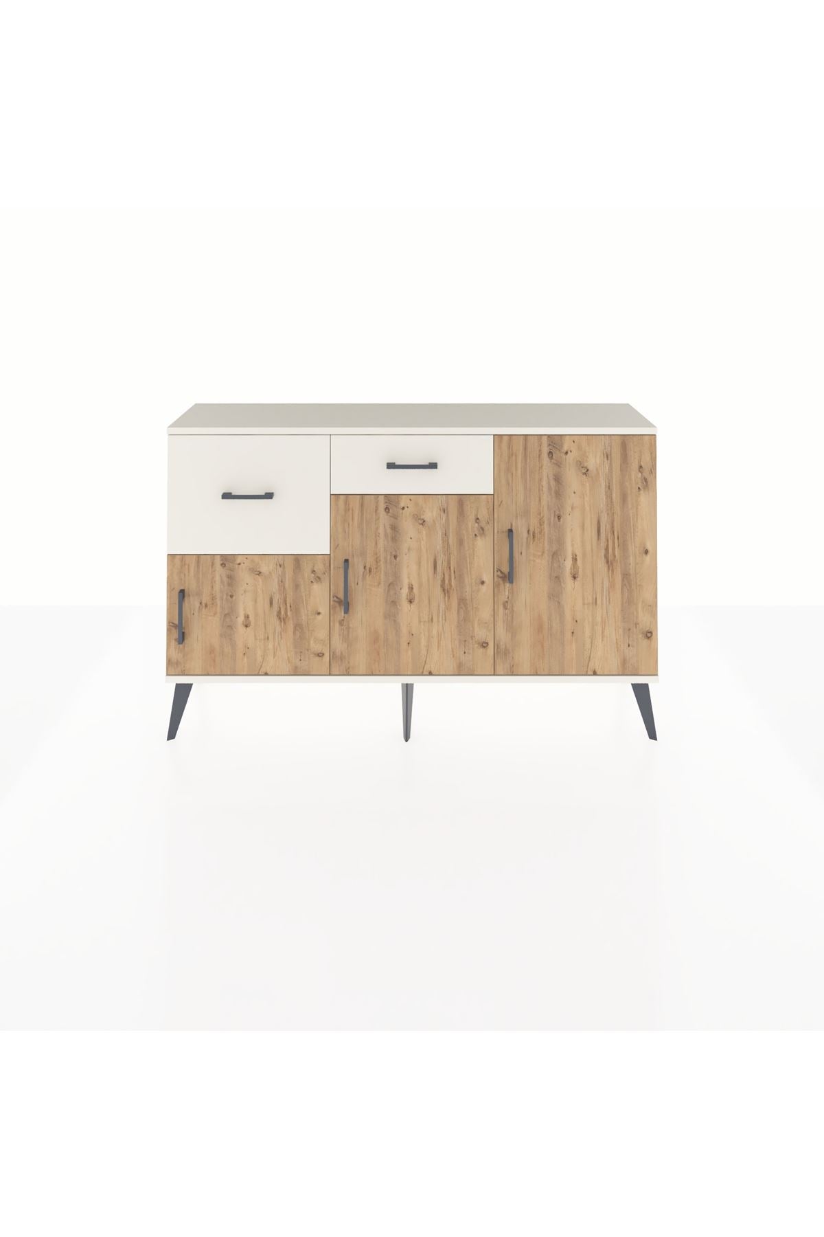 Arges Konsol 3 Raflı 2 Çekmeceli 3 Kapaklı 132x30x83 - S144M009V01A