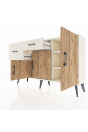 Arges Konsol 3 Raflı 2 Çekmeceli 3 Kapaklı 132x30x83 - S144M009V01A