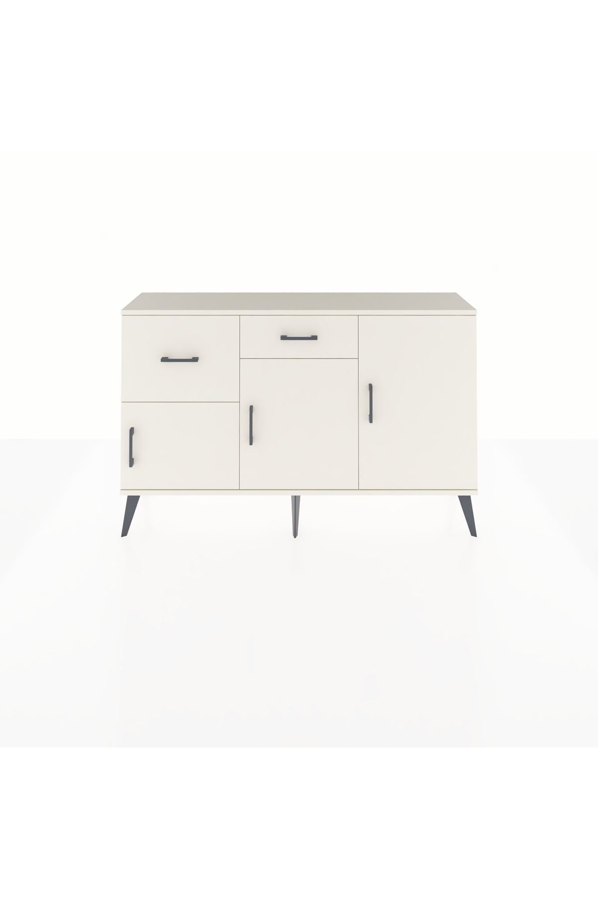 Arges Konsol 3 Raflı 2 Çekmeceli 3 Kapaklı 132x30x83 - S144M009V04A