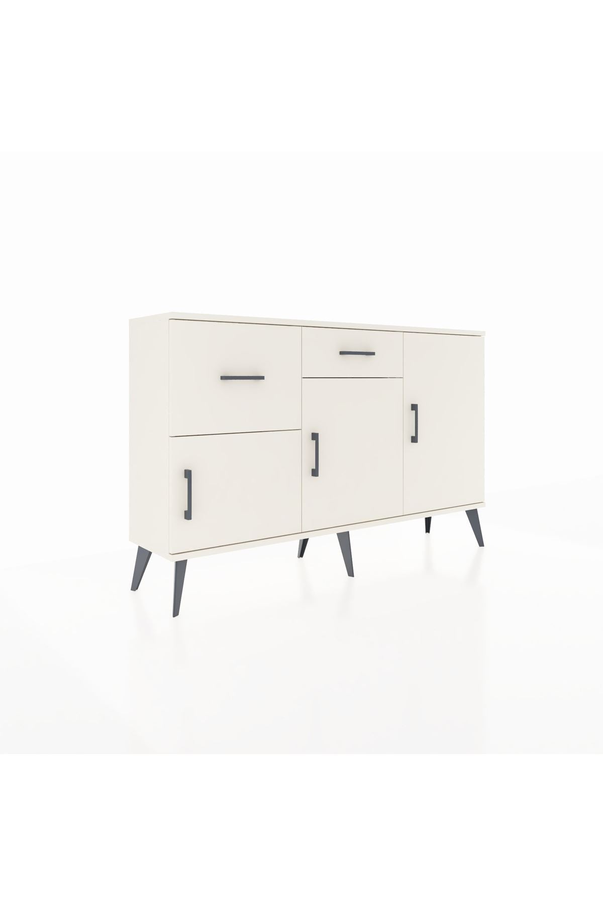 Arges Konsol 3 Raflı 2 Çekmeceli 3 Kapaklı 132x30x83 - S144M009V04A