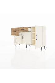 Arges Konsol 3 Raflı 2 Çekmeceli 3 Kapaklı 132x30x83 - S144M009V06A