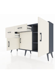 Arges Konsol 3 Raflı 2 Çekmeceli 3 Kapaklı 132x30x83 - S144M009V13A