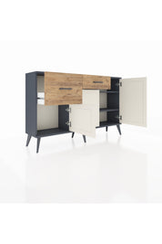 Arges Konsol 3 Raflı 2 Çekmeceli 3 Kapaklı 132x30x83 - S144M009V15A
