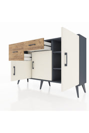 Arges Konsol 3 Raflı 2 Çekmeceli 3 Kapaklı 132x30x83 - S144M009V15A