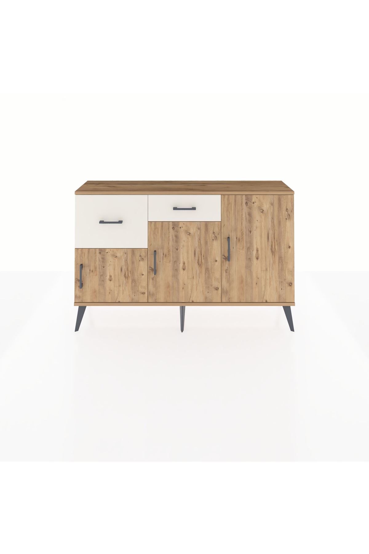 Arges Konsol 3 Raflı 2 Çekmeceli 3 Kapaklı 132x30x83 - S144M009V19A