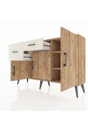 Arges Konsol 3 Raflı 2 Çekmeceli 3 Kapaklı 132x30x83 - S144M009V19A