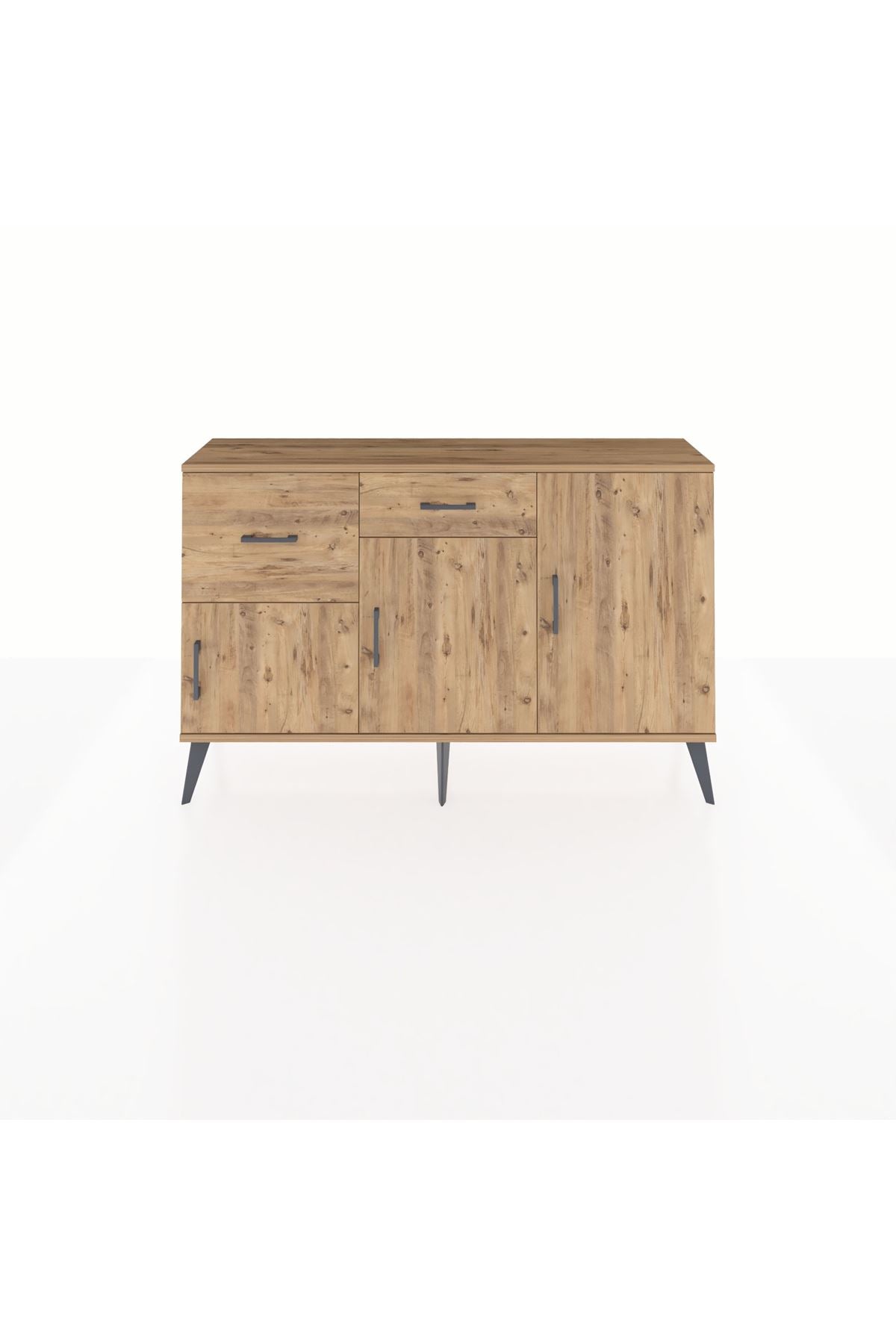 Arges Konsol 3 Raflı 2 Çekmeceli 3 Kapaklı 132x30x83 - S144M009V21A