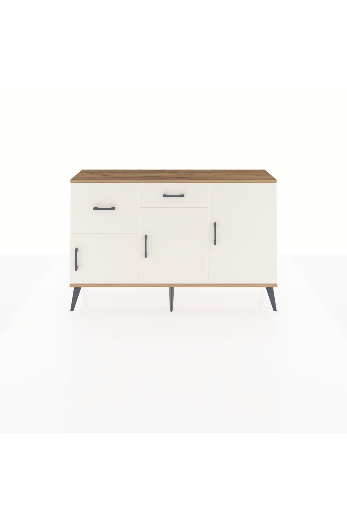 Arges Konsol 3 Raflı 2 Çekmeceli 3 Kapaklı 132x30x83 - S144M009V22A